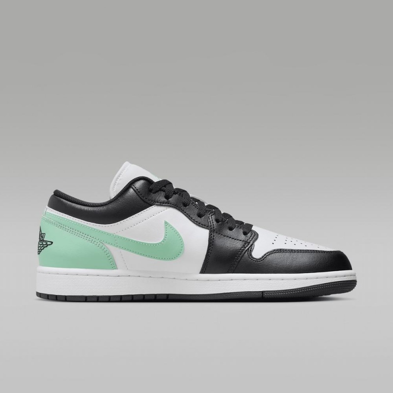 Nike Air Jordan 1 Low Naisten Kengät Mustat Valkoinen Vihreä | 109UTPLSR
