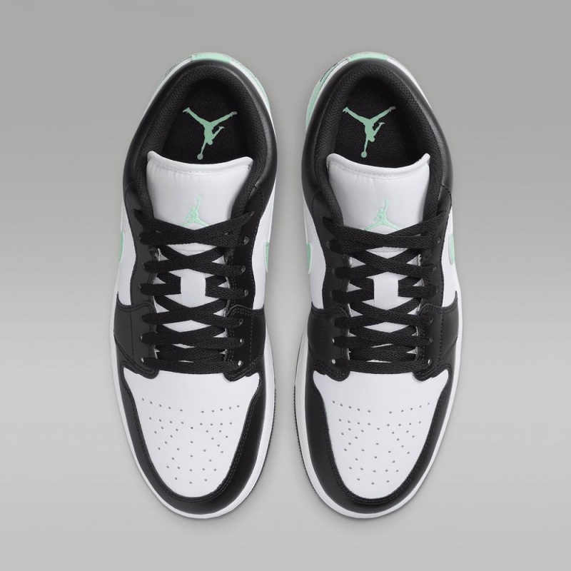 Nike Air Jordan 1 Low Naisten Kengät Mustat Valkoinen Vihreä | 109UTPLSR
