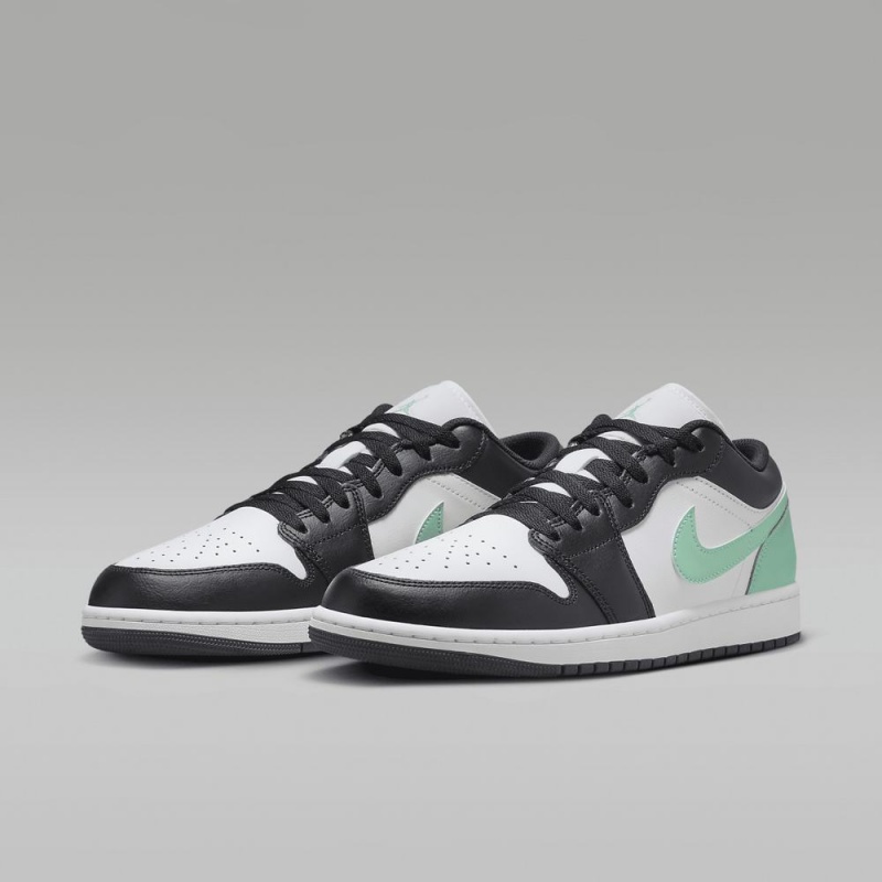 Nike Air Jordan 1 Low Naisten Kengät Mustat Valkoinen Vihreä | 109UTPLSR