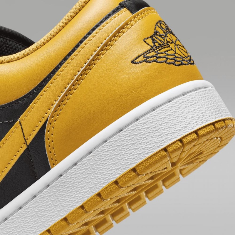 Nike Air Jordan 1 Low Naisten Kengät Mustat Valkoinen Keltainen | 295XBDNRH