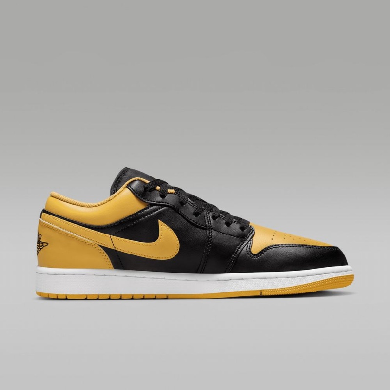 Nike Air Jordan 1 Low Naisten Kengät Mustat Valkoinen Keltainen | 295XBDNRH
