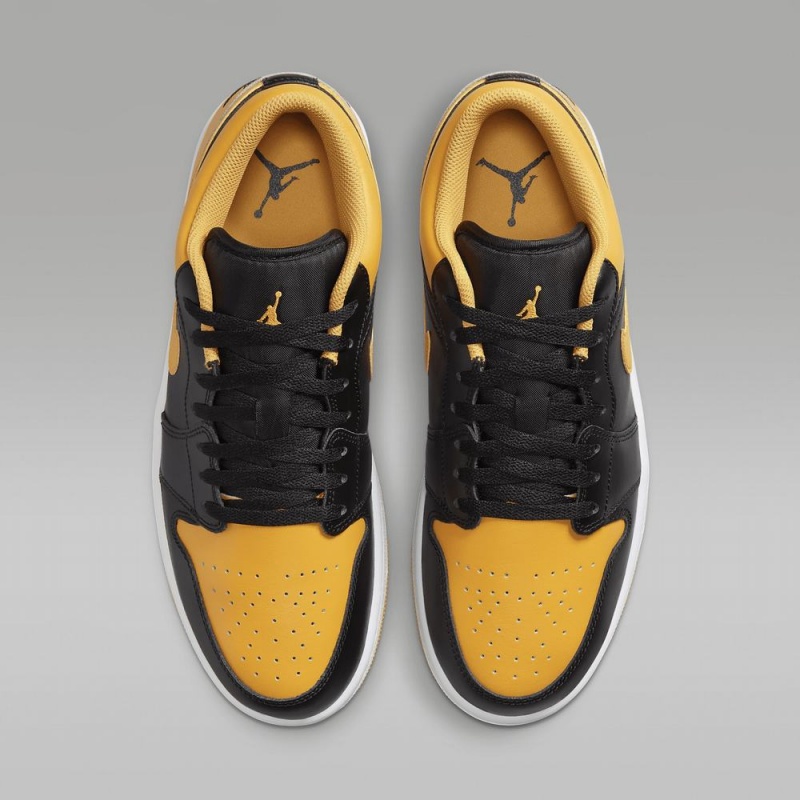 Nike Air Jordan 1 Low Naisten Kengät Mustat Valkoinen Keltainen | 295XBDNRH