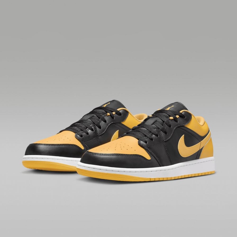 Nike Air Jordan 1 Low Naisten Kengät Mustat Valkoinen Keltainen | 295XBDNRH