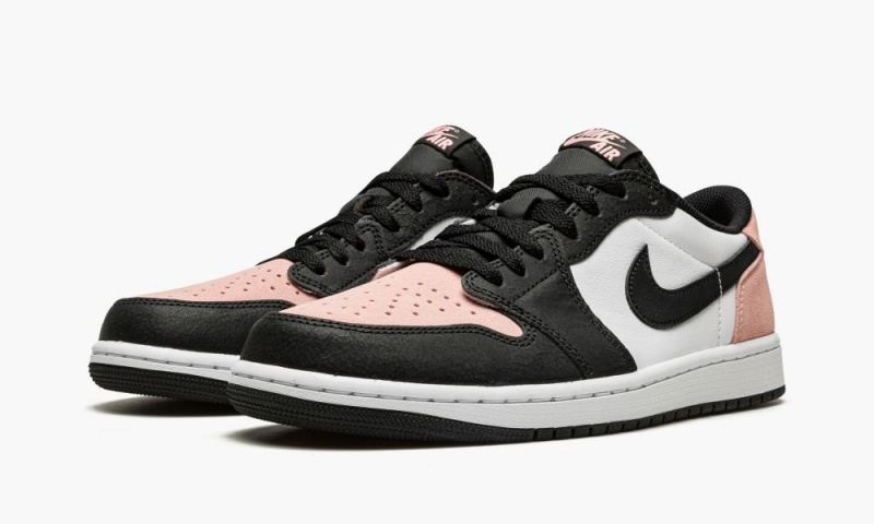 Nike Air Jordan 1 Low OG 'Bleached Coral' Miesten Kengät Mustat Koralli Valkoinen | 725XREOTP