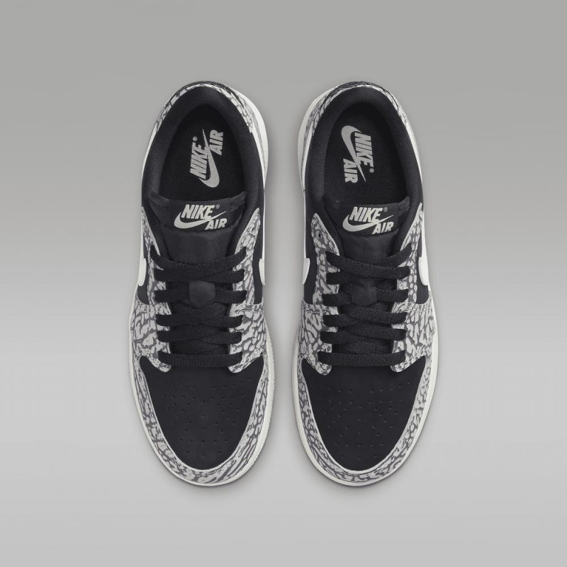 Nike Air Jordan 1 Low OG Lasten Kengät Mustat Valkoinen | 684GIPNHB