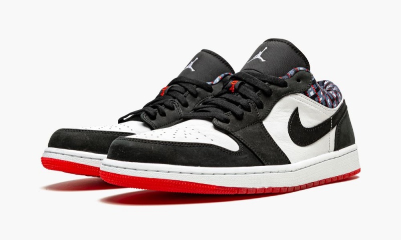Nike Air Jordan 1 Low Q54 'Quai 54' Miesten Kengät Valkoinen Mustat Punainen | 710WCGIUB