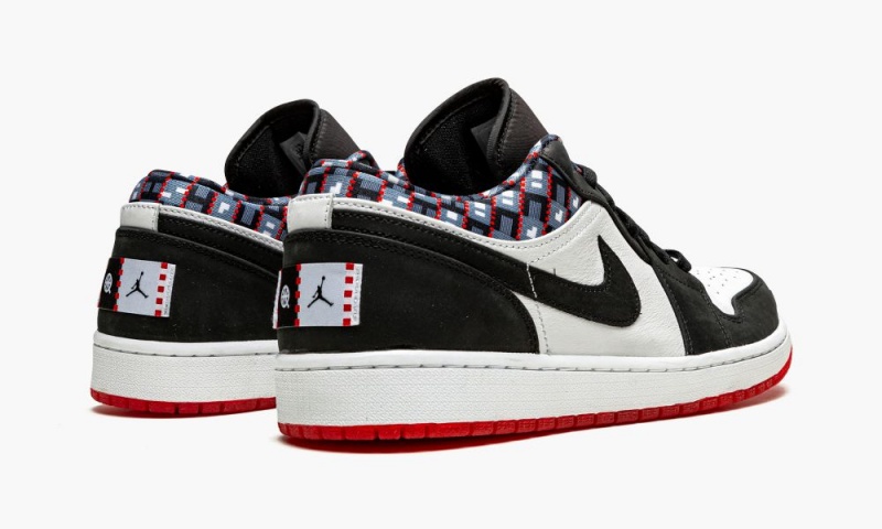 Nike Air Jordan 1 Low Q54 'Quai 54' Miesten Kengät Valkoinen Mustat Punainen | 710WCGIUB
