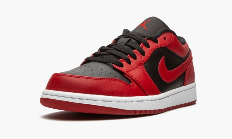 Nike Air Jordan 1 Low 'Reverse Bred' Miesten Kengät Mustat Punainen Valkoinen | 630DJFIRW