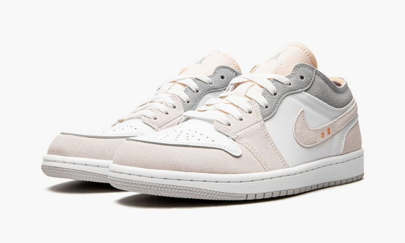 Nike Air Jordan 1 Low SE Craft 'Inside Out' Miesten Kengät Valkoinen Harmaat | 869VYWSNU
