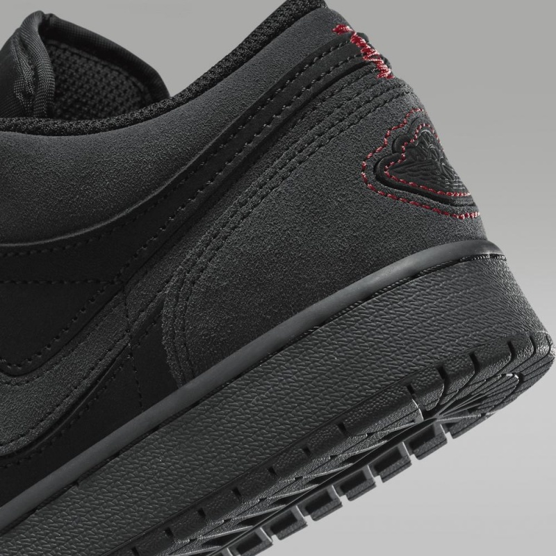 Nike Air Jordan 1 Low SE Craft Lasten Kengät Tummanharmaat Punainen Mustat | 469OLDANH