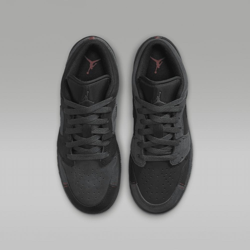 Nike Air Jordan 1 Low SE Craft Lasten Kengät Tummanharmaat Punainen Mustat | 469OLDANH