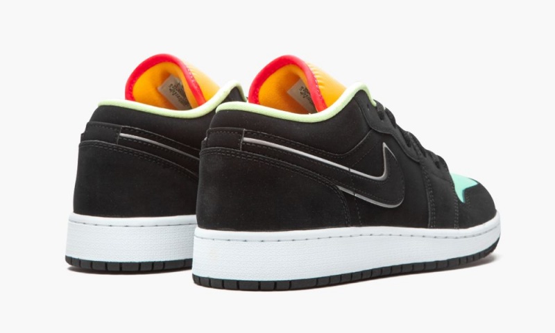 Nike Air Jordan 1 Low SE GS 'Aurora Green' Lasten Kengät Mustat Vihreä | 794YNTUEG