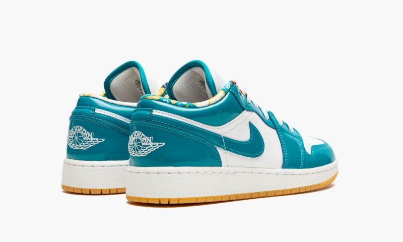 Nike Air Jordan 1 Low SE GS 'Barcelona' Lasten Kengät Turkoosi Valkoinen | 781TJWPZV