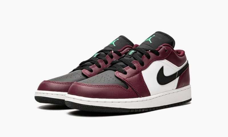 Nike Air Jordan 1 Low SE GS 'Dark Beetroot Roma Green' Lasten Kengät Mustat Vihreä | 178NOEACI
