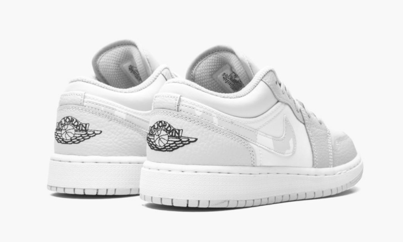 Nike Air Jordan 1 Low SE GS 'Grey Camo Swoosh' Lasten Kengät Valkoinen Harmaat | 265HQJZYI