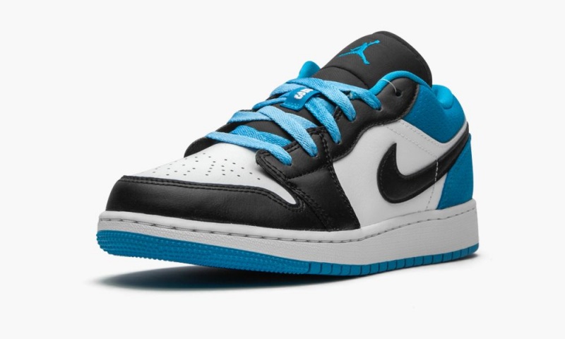 Nike Air Jordan 1 Low SE GS 'Laser Blue' Lasten Kengät Mustat Sininen Valkoinen | 071KCWLOU