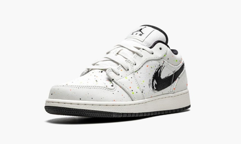 Nike Air Jordan 1 Low SE GS 'Paint Splatter' Lasten Kengät Mustat Oranssi Valkoinen | 482OUIMAJ