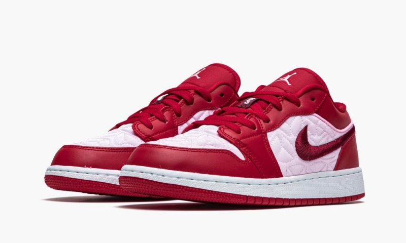 Nike Air Jordan 1 Low SE GS 'Pink Quilt' Lasten Kengät Punainen Tumman | 789UKEGYW