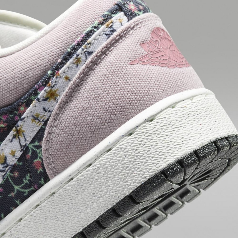 Nike Air Jordan 1 Low SE Lasten Kengät Kukka Valkoinen Pinkki | 512VUCXNR
