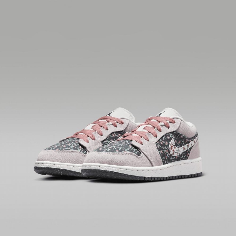 Nike Air Jordan 1 Low SE Lasten Kengät Kukka Valkoinen Pinkki | 512VUCXNR