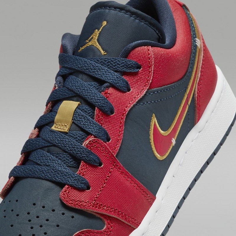 Nike Air Jordan 1 Low SE Lasten Kengät Punainen Mustat | 856BCAHZI