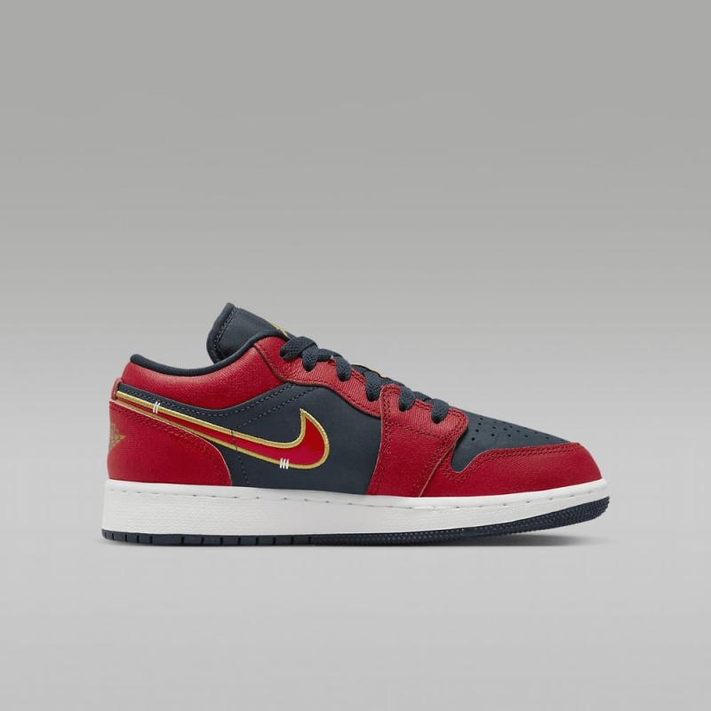 Nike Air Jordan 1 Low SE Lasten Kengät Punainen Mustat | 856BCAHZI