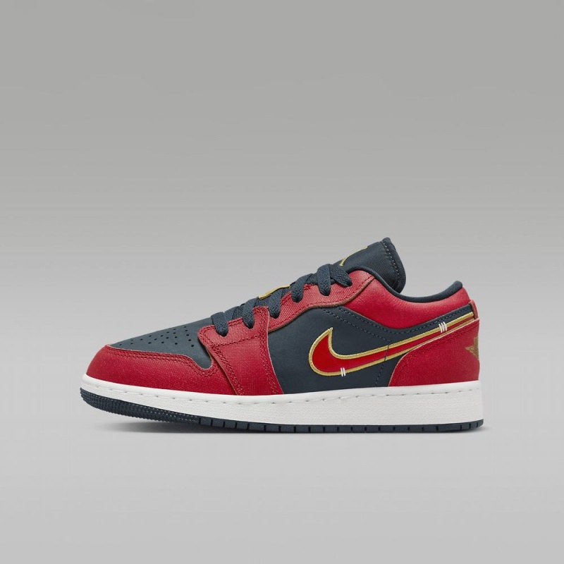 Nike Air Jordan 1 Low SE Lasten Kengät Punainen Mustat | 856BCAHZI