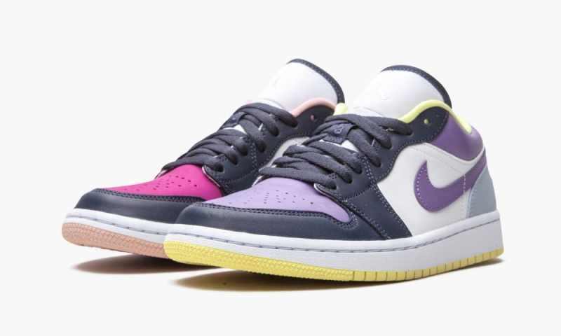 Nike Air Jordan 1 Low SE 'Mismatched Purple / Magenta' Naisten Kengät Sininen Valkoinen | 920OCGYUP