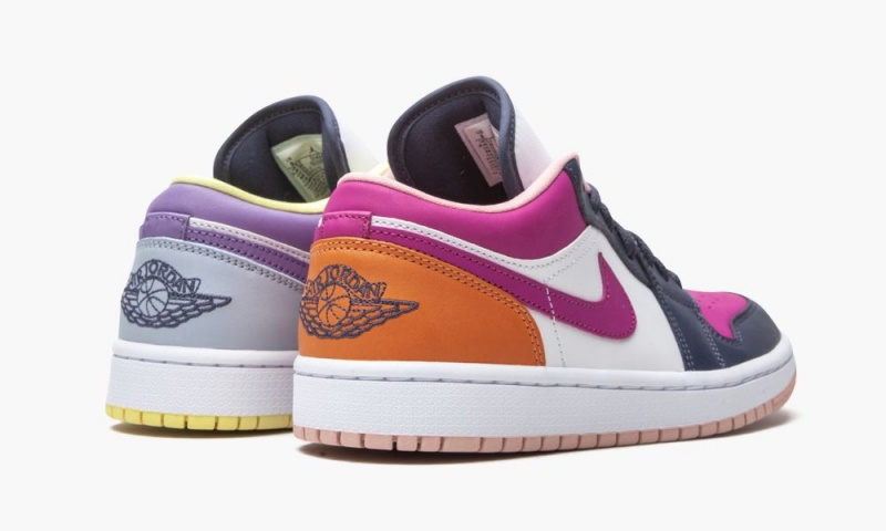 Nike Air Jordan 1 Low SE 'Mismatched Purple / Magenta' Naisten Kengät Sininen Valkoinen | 920OCGYUP