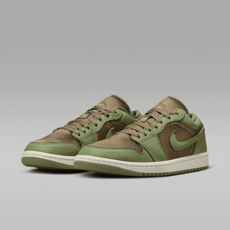 Nike Air Jordan 1 Low SE Naisten Kengät Ruskea Sininen Vaaleanoliivinvihreä | 906BAMPET