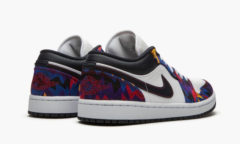 Nike Air Jordan 1 Low SE 'Nothing But Net' Miesten Kengät Valkoinen Tummanobsidian Punainen | 074PVRJHC