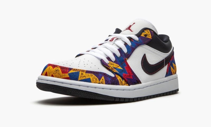 Nike Air Jordan 1 Low SE 'Nothing But Net' Miesten Kengät Valkoinen Tummanobsidian Punainen | 074PVRJHC