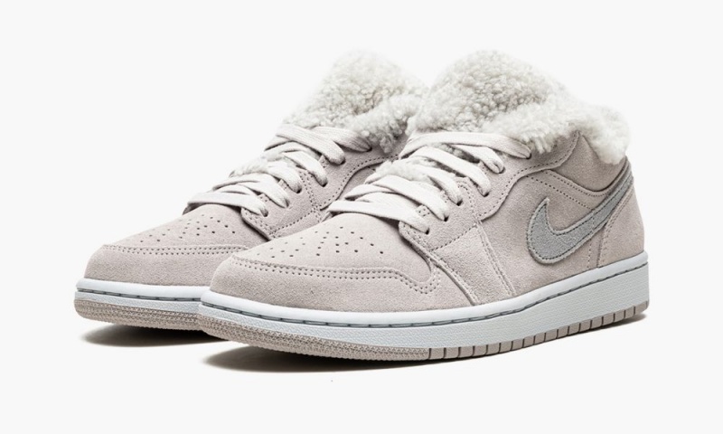 Nike Air Jordan 1 Low SE 'Sherpa Fleece' Naisten Kengät Harmaat Valkoinen | 590ALPYWX