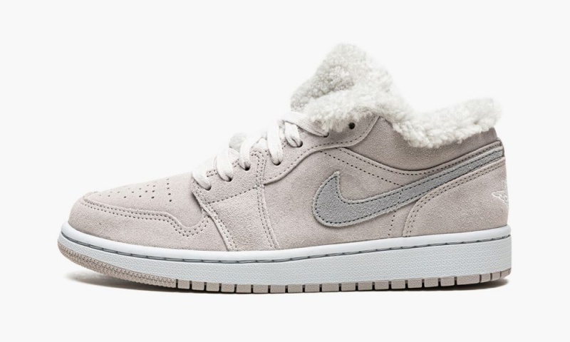 Nike Air Jordan 1 Low SE \'Sherpa Fleece\' Naisten Kengät Harmaat Valkoinen | 590ALPYWX