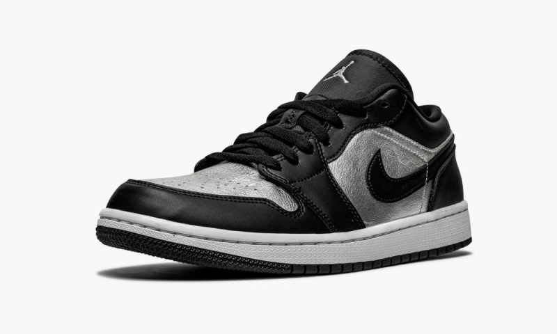 Nike Air Jordan 1 Low SE 'Silver Varvas' Naisten Kengät Mustat Metal Hopea Valkoinen | 910OANUEQ