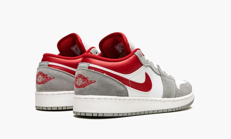Nike Air Jordan 1 Low SE 'Smoke Grey Gym Red' Lasten Kengät Harmaat Punainen Valkoinen | 562DJYXRC