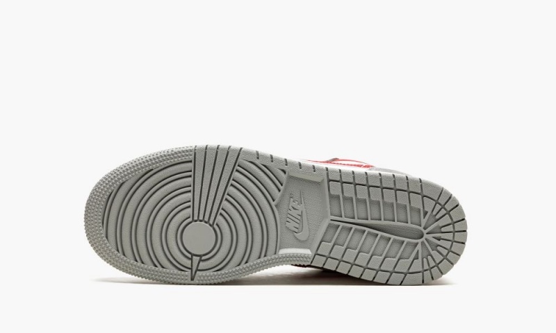 Nike Air Jordan 1 Low SE 'Smoke Grey Gym Red' Lasten Kengät Harmaat Punainen Valkoinen | 562DJYXRC