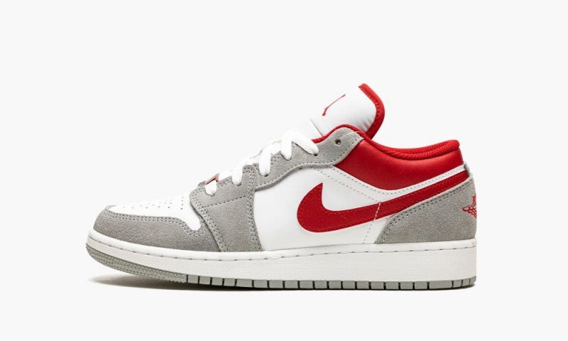 Nike Air Jordan 1 Low SE \'Smoke Grey Gym Red\' Lasten Kengät Harmaat Punainen Valkoinen | 562DJYXRC