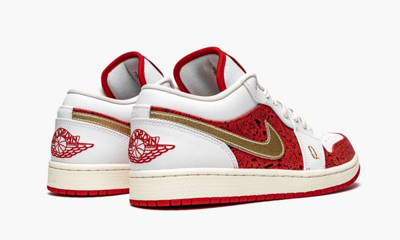 Nike Air Jordan 1 Low SE 'Spades' Miesten Kengät Valkoinen Metal Kultaiset | 238CJDPEU