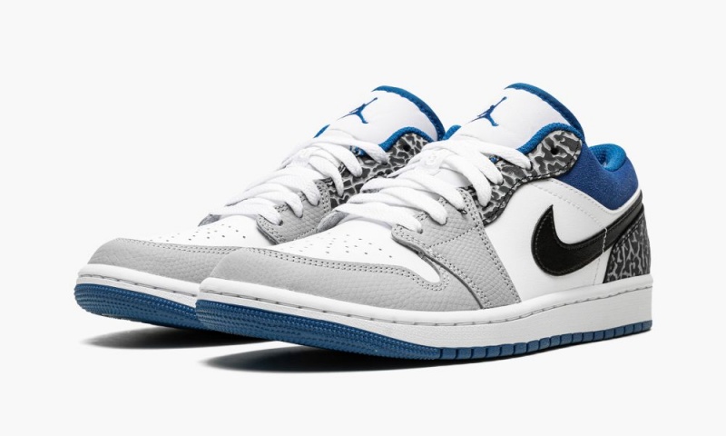 Nike Air Jordan 1 Low SE 'True Blue' Miesten Kengät Valkoinen Sininen Mustat | 490JITZNA
