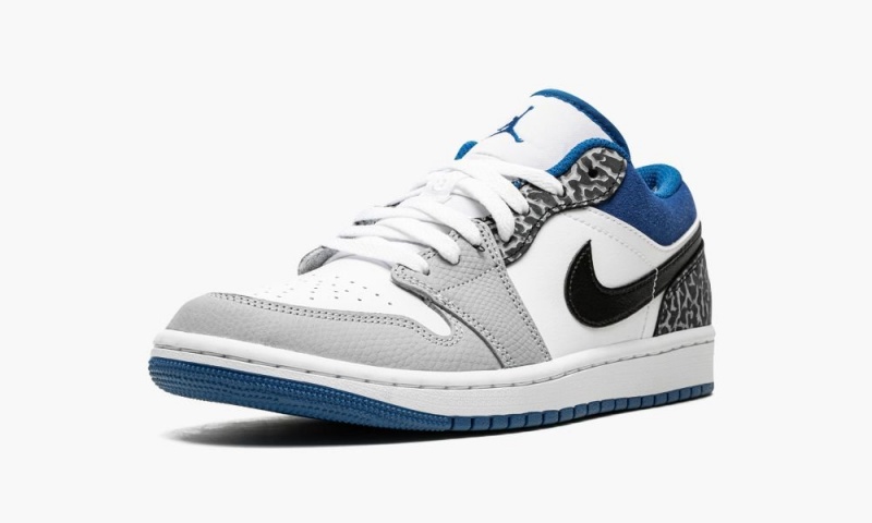 Nike Air Jordan 1 Low SE 'True Blue' Miesten Kengät Valkoinen Sininen Mustat | 490JITZNA
