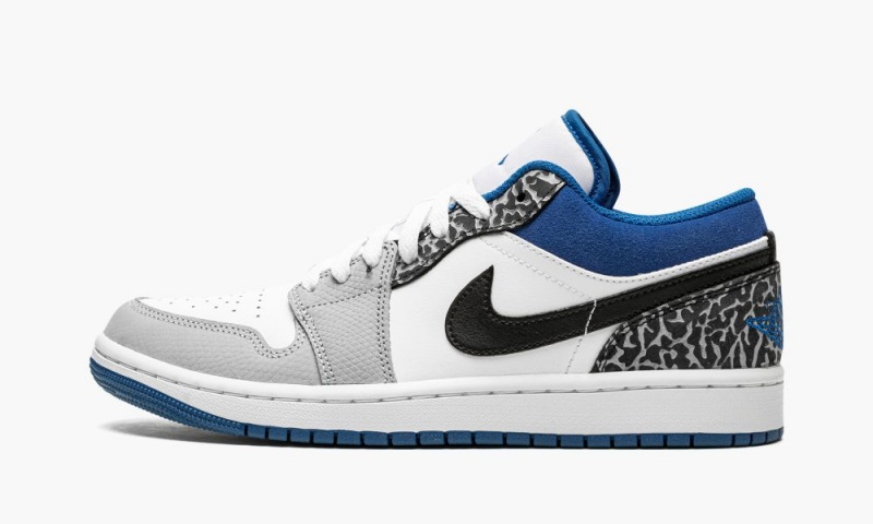 Nike Air Jordan 1 Low SE \'True Blue\' Miesten Kengät Valkoinen Sininen Mustat | 490JITZNA