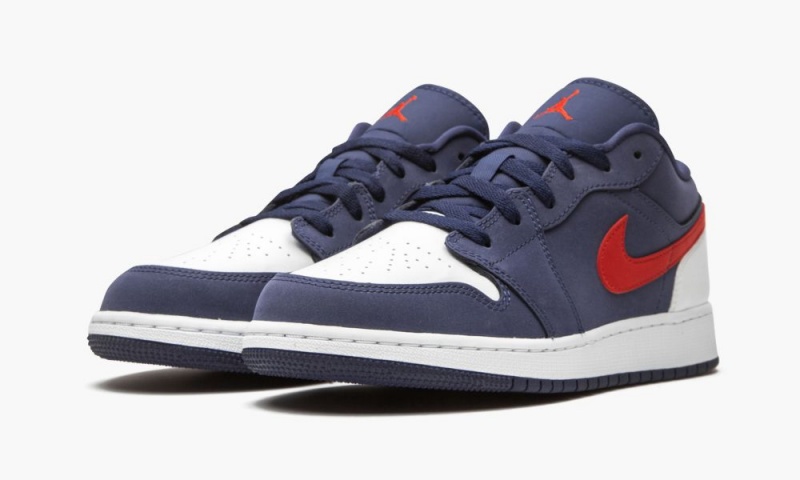 Nike Air Jordan 1 Low SE 'USA' Lasten Kengät Laivastonsininen Punainen Valkoinen | 182CDVUYA