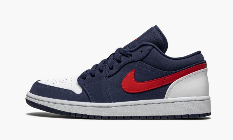 Nike Air Jordan 1 Low SE \'USA\' Miesten Kengät Laivastonsininen Punainen Valkoinen | 685HSZIUP