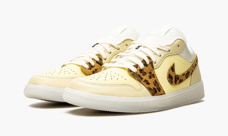 Nike Air Jordan 1 Low 'SNKRS Day' Naisten Kengät Valkoinen Keltainen Leopardi | 523KONJRL