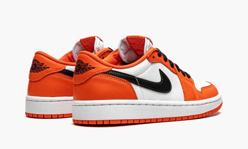 Nike Air Jordan 1 Low 'Starfish' Naisten Kengät Valkoinen Mustat Oranssi | 745GQYDPW