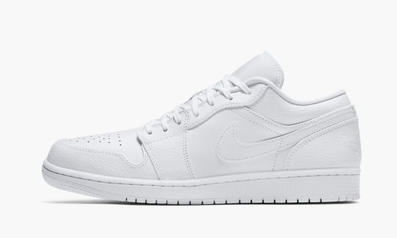 Nike Air Jordan 1 Low 'Triple White' Miesten Kengät Valkoinen | 163ZWDXVG