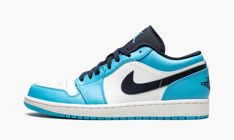 Nike Air Jordan 1 Low \'UNC\' Miesten Kengät Valkoinen Sininen Obsidian | 452SJANBF