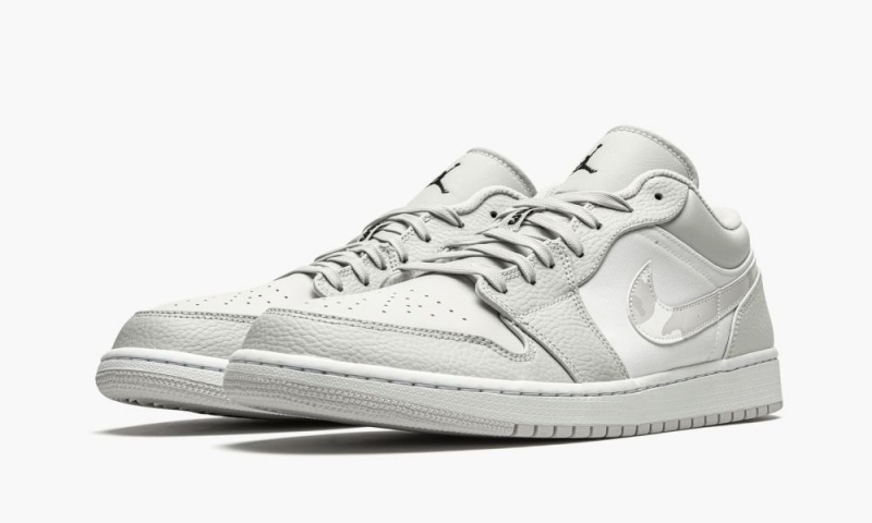 Nike Air Jordan 1 Low 'White Camo' Miesten Kengät Valkoinen Harmaat | 024VUJNWF