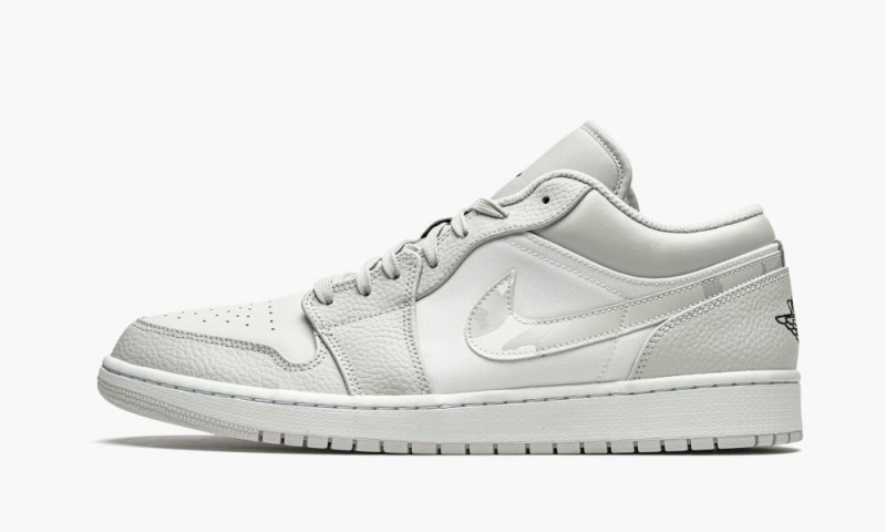 Nike Air Jordan 1 Low \'White Camo\' Miesten Kengät Valkoinen Harmaat | 024VUJNWF